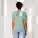Stella Ella dámské přiléhavé tričko - sttw174-aloe_studio_lifestyle_main_back - variant Eg STTW174C0891L