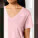 Stella Isla dámské tričko s výstřihem do V - sttw176-cottonpink_studio_lifestyle_detail_front - variant Eg STTW176C0051L