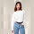 Stella Styler dámská uvolněná popelínová košile - stww973-white_studio_lifestyle_main_front - variant Eg STWW973C0011L