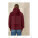 Kultovní mikina s kapucí středního střihu s volným střihem - stsu077-burgundy_studio_main_back - variant Eg STSU077C2441L