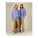 Kultovní mikina s kapucí středního střihu s volným střihem - stsu077-violet_duo_main_front - variant Eg STSU077C1341L