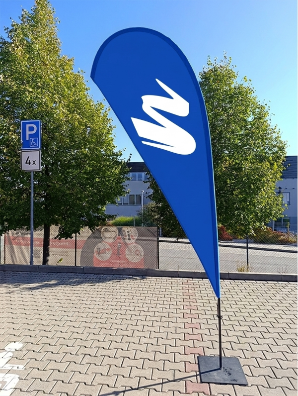 Beachflag vlajky (s potiskem) – bez podstavce