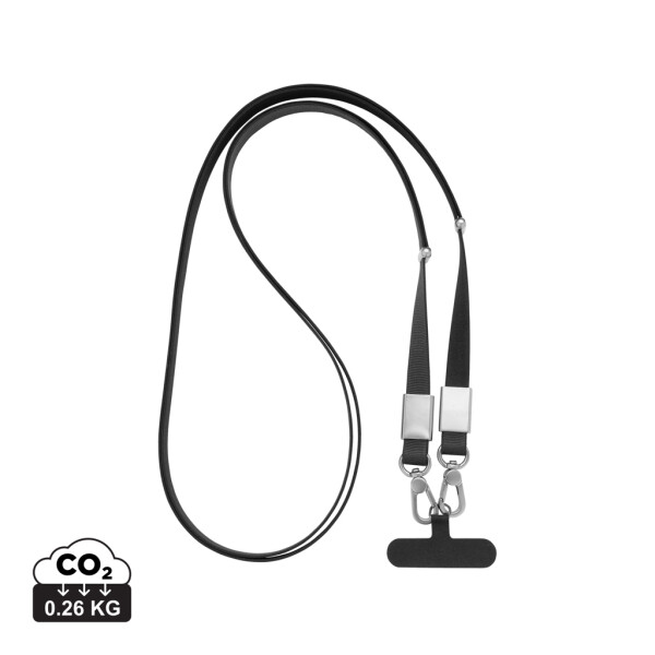 Crossbody šňůrka Nivo RCS z recyklovaného PET