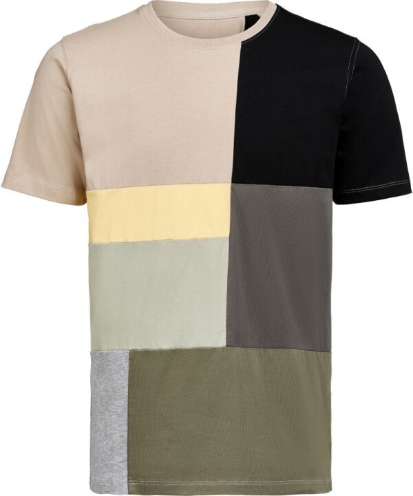 Tričko z těžké bavlny "Color Block"