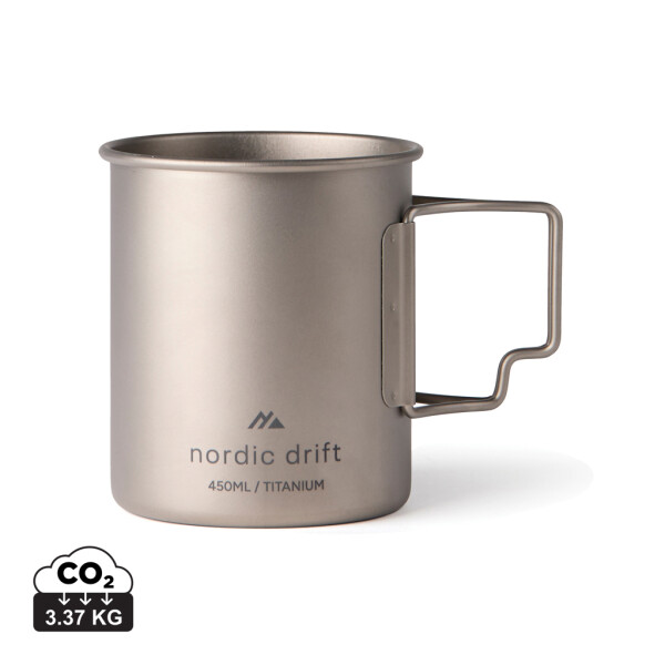 Nordic Drift Trail Ultra Lehký Titanový Hrnek 450 ml