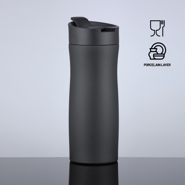 Nordic thermal mug with copper layer and porcelain coating, 630 ml