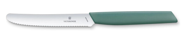Victorinox Swiss Modern Nôž na paradajky a steaky 11 cm - mätová zelená