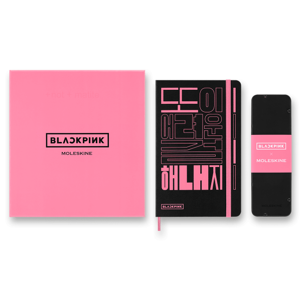 Souprava Moleskine Blackpink - skicář a barevné tužky