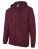 SW250 Zip Through Hooded Sweat Jacket - SW250_Burgundy - variant Ls 1000307776