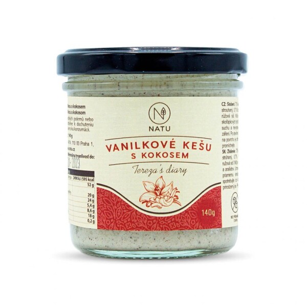 Vanilkové kešu s kokosem 140 g