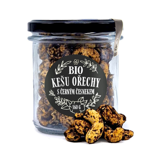 Kešu ořechy s černým česnekem BIO 160 g