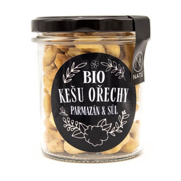 Kešu ořechy s parmazánem a Fleur de Sel BIO 160 g