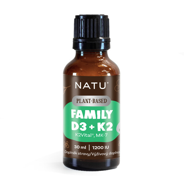 Family vitamín D3+K2 (MK-7) vegan 30 ml