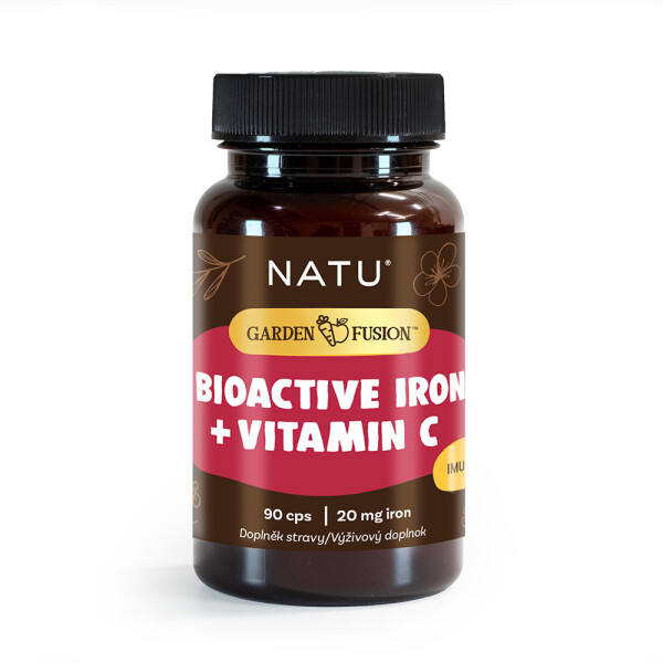 Garden Fusion bioaktivní železo 20 mg s vitamínem C a piperinem 90 kapslí