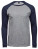 TJ5072 Baseball Tee - TJ5072_Heather_Navy - variant Ls 1000230757