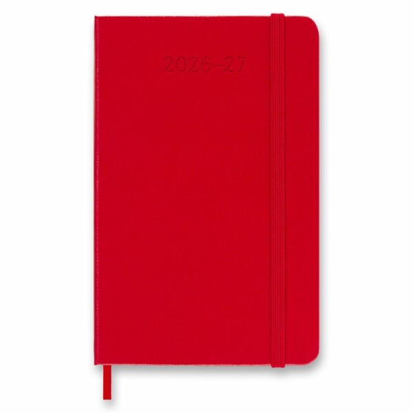 18-měsíční diář Moleskine 2026 - 27 - tvrdé desky, S týdenní