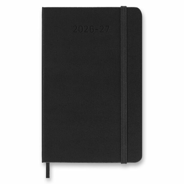 18-měsíční diář Moleskine 2026 - 27 - tvrdé desky, S týdenní