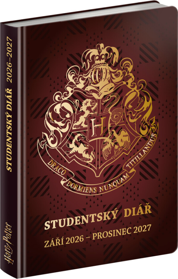 NOTIQUE Studentský diář Harry Potter CZ (září 2026 – prosinec 2027), 9,8 x 14,5 cm