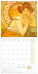 NOTIQUE Poznámkový kalendář Alfons Mucha 2027, 30 x 30 cm - pgp-36322-v_kal - variant Pg PGP-36322-V