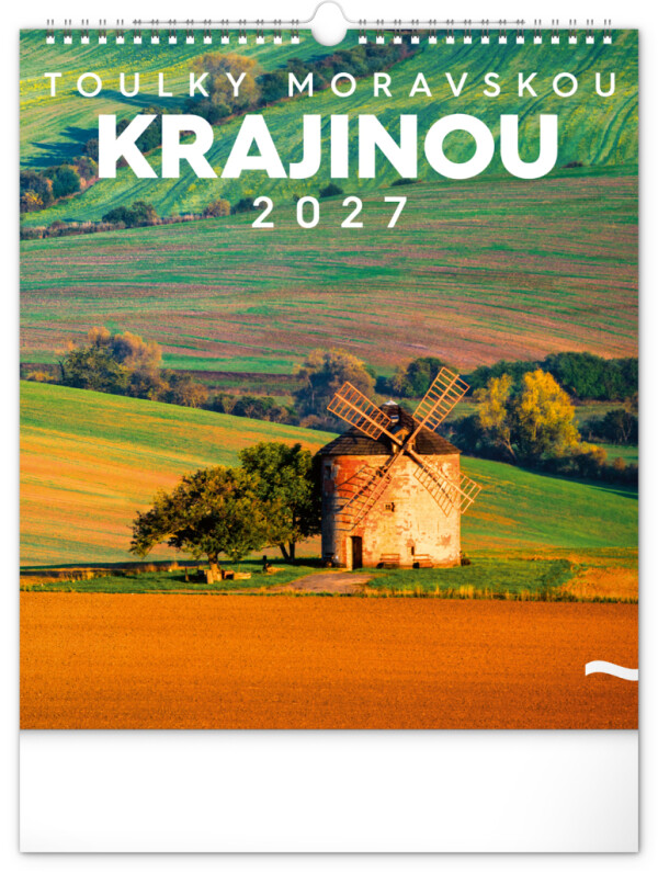 NOTIQUE Nástěnný kalendář Toulky moravskou krajinou CZ 2027, 30 x 34 cm
