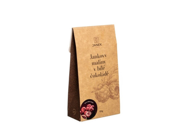 JANKOVÉ maliny v bílé čokoládě 125 g