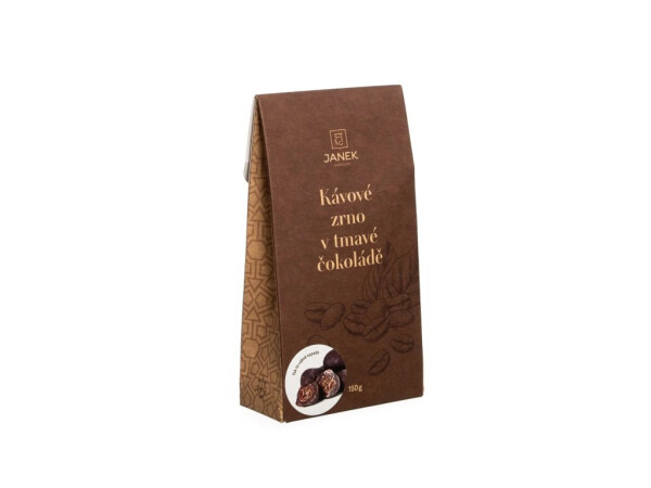 Zrnková káva v hořké čokoládě 150 g