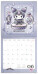 NOTIQUE Poznámkový kalendář Kuromi 2027, 30 x 30 cm - pgp-36971-v_kal - variant Pg PGP-36971-V