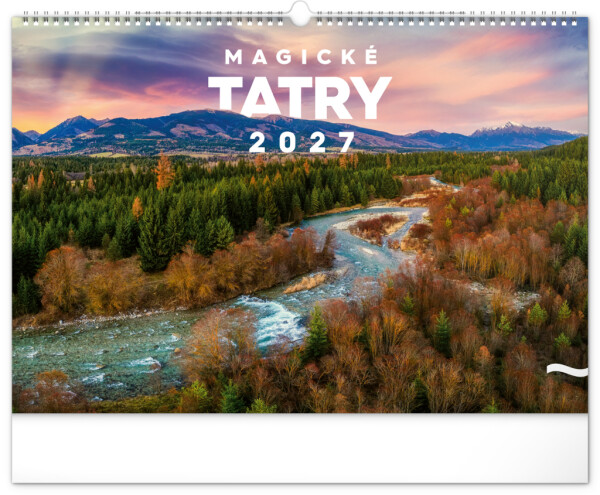 NOTIQUE Nástěnný kalendář Magické Tatry 2027, 48 x 33 cm
