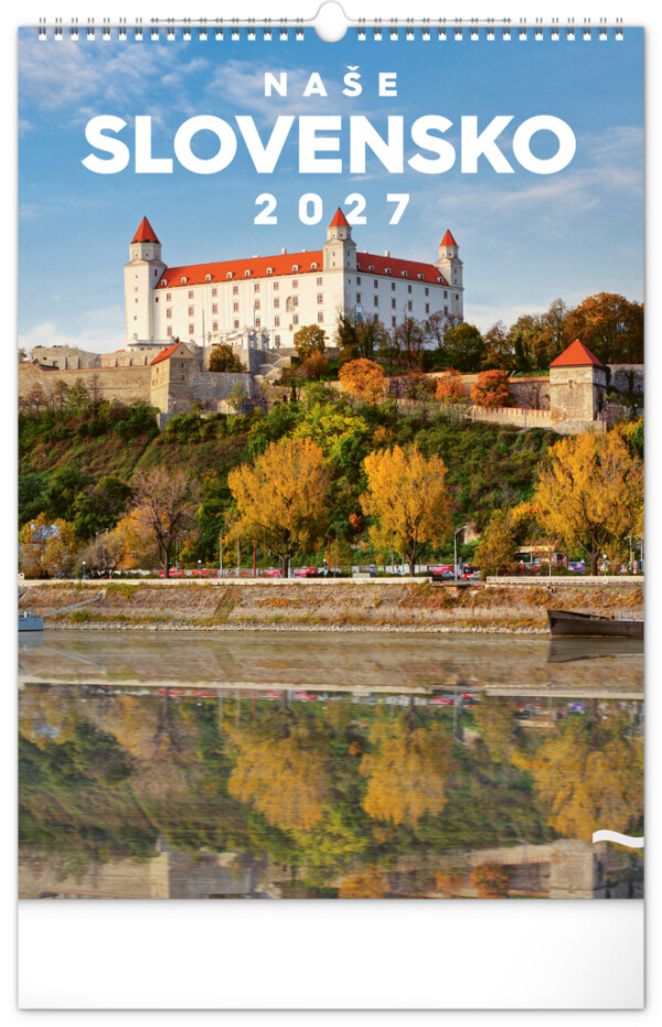 NOTIQUE Nástěnný kalendář Naše Slovensko 2027, 33 x 46 cm