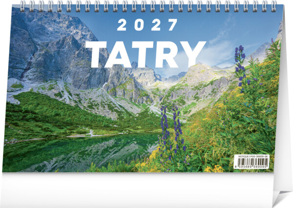 NOTIQUE Stolní kalendář Tatry 2027, 23,1 x 14,5 cm