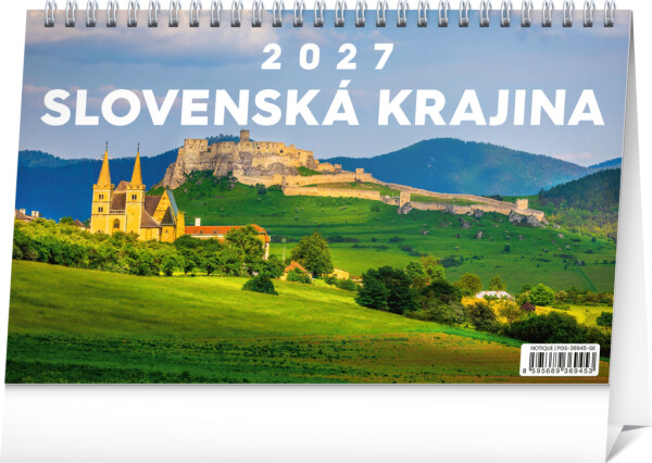 NOTIQUE Stolní kalendář Slovenská krajina 2027, 23,1 x 14,5 cm