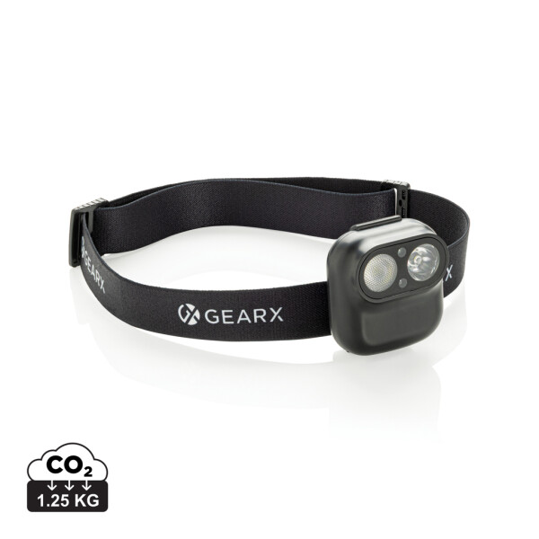 Gear X RCS čelní lampa z rec. plastu s pohybovým senzorem