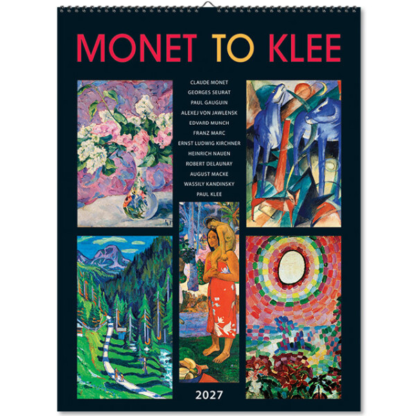Nástěnný kalendář Monet to Klee 2027