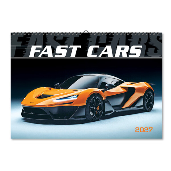Nástěnný kalendář Fast cars 2027