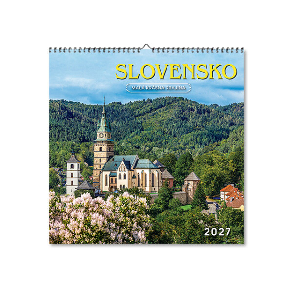 Nástěnný kalendář Slovensko čtverec 2027