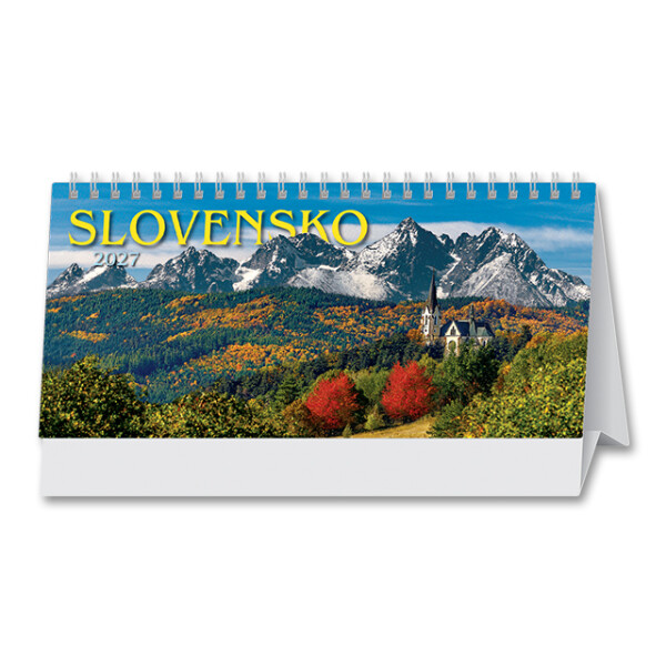 Stolní kalendář Slovensko řádkové 2027