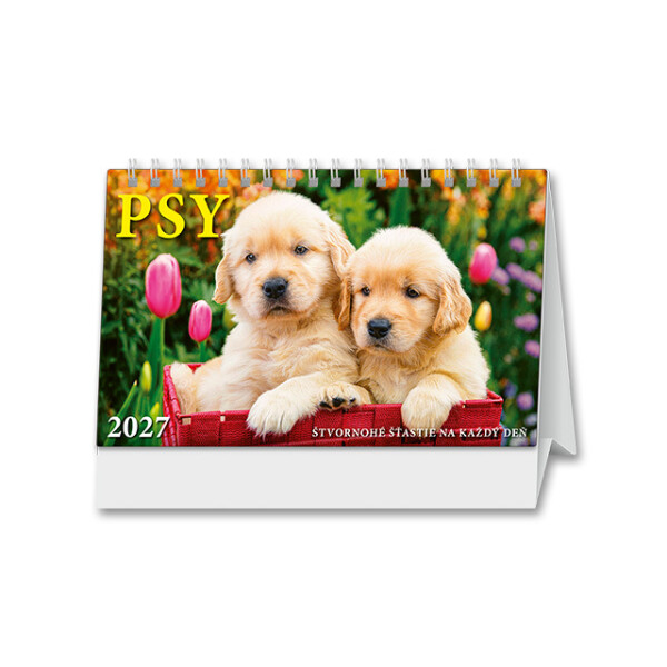 Stolní kalendář Psi 2027