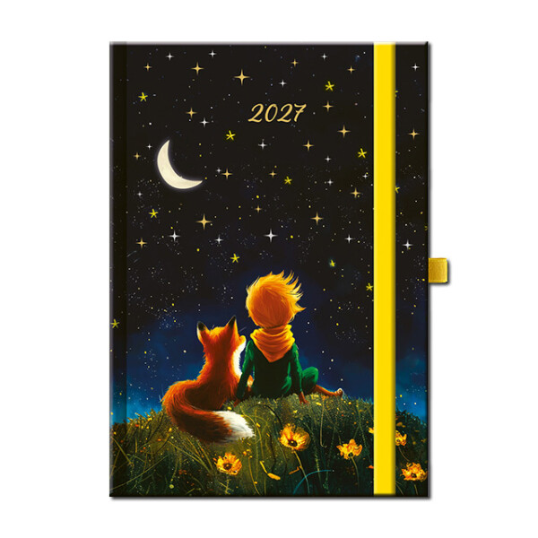 Denní diář A5 ART MALÝ PRINC s gumičkou 2027