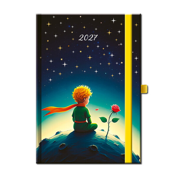 Týdenní diář A5 ART MALÝ PRINC s gumičkou 2027