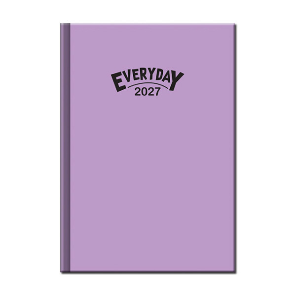 Denní diář A5 Everyday COLORS fialový 2027