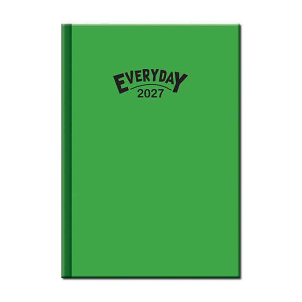 Denní diář A5 Everyday COLORS zelený 2027