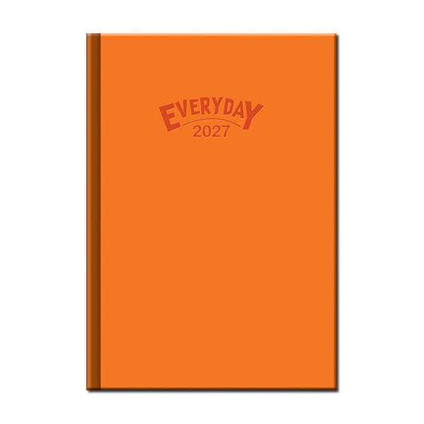 Denní diář A5 Everyday oranžový 2027