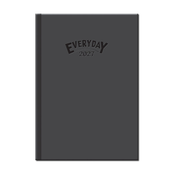 Denní diář A5 Everyday šedý 2027
