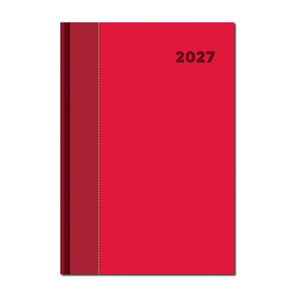Denní diář A5 DOLCETTO červeno červený 2027