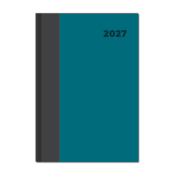 Denní diář A5 DOLCETTO šedo tyrkysový 2027