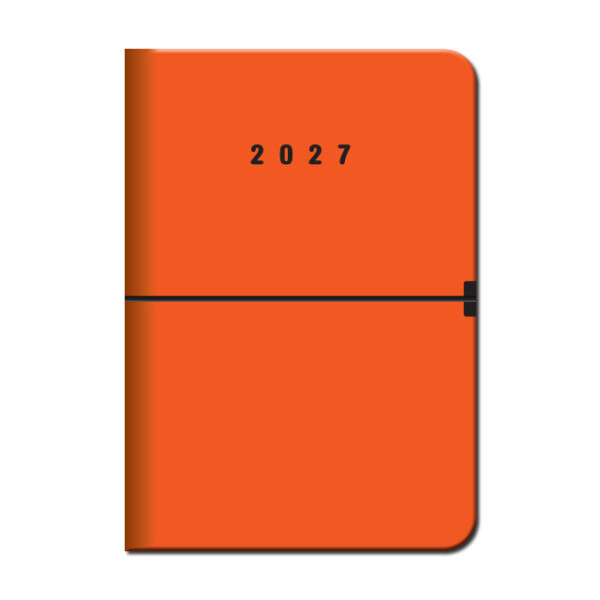 Týdenní diář A5 CAPRI Oranžový 2027