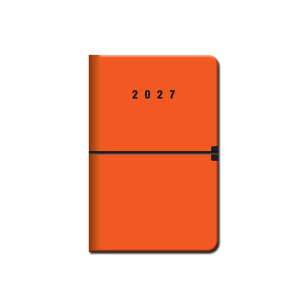 Mini diář A6 CAPRI oranžový 2027