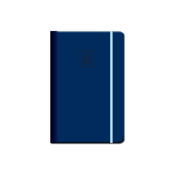 Mini diář A6 FLORENCE navy s gumkou 2027