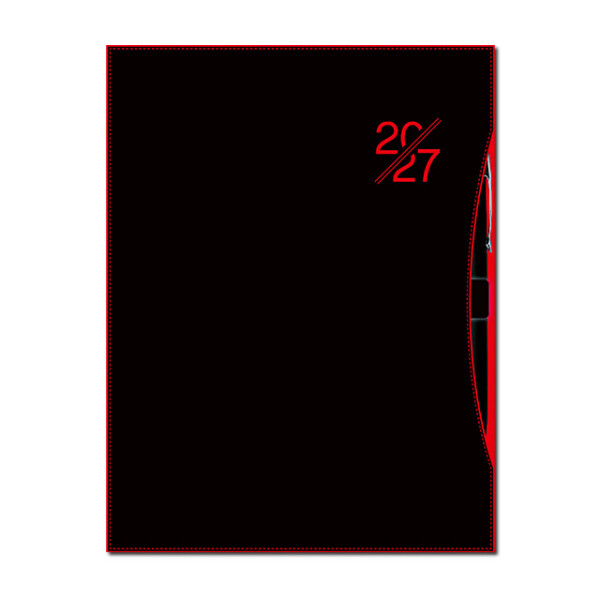 Denní diář A5 SMART red 2027