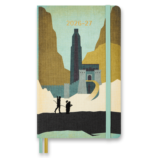 18-měsíční diář Moleskine Lord of the Rings 2026-27 - tvrdé desky, L, týdenní